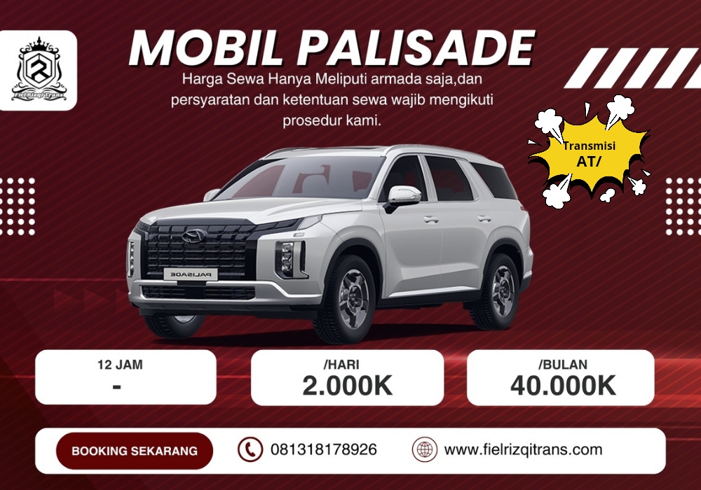 sewa mobil palisade fiel rizqi trans