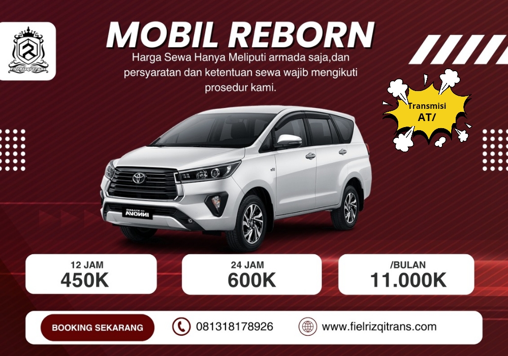 sewa mobil innova reborn fiel rizqi trans